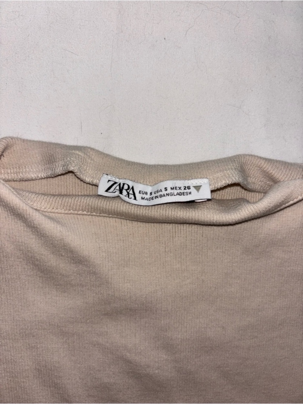 Zara Sleeveless Mock Neck Tank in Light Beige